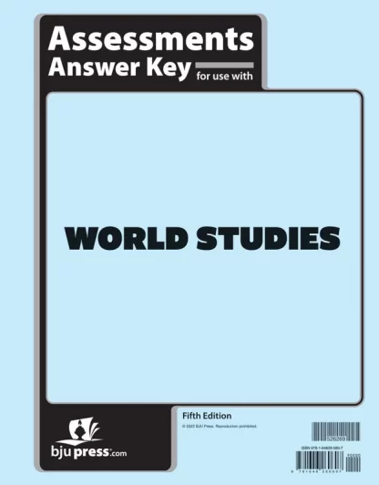 World Studies Assessments Answer Key, 5th ed.